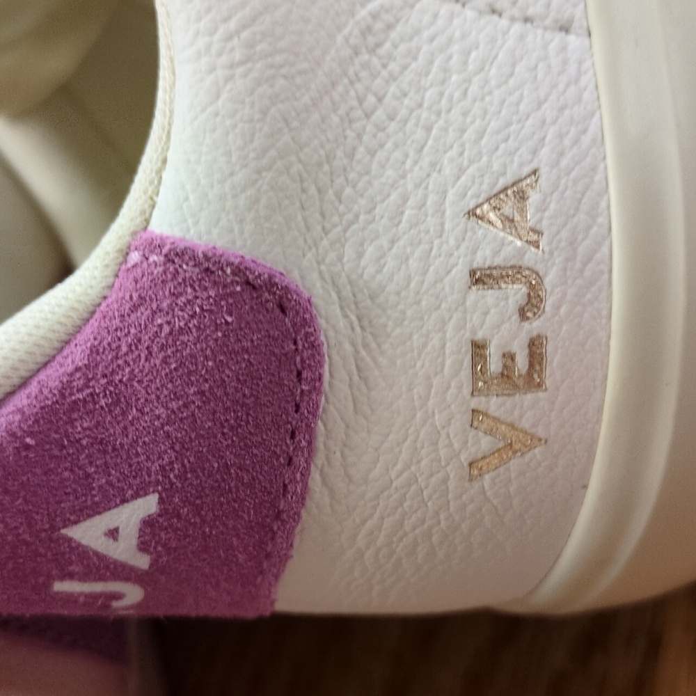 Veja Campo Leather White Mulberry Sneakers Size 39 - Picture 13 of 15